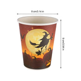NUOBESTY 20Pcs Set halloween cups Halloween Drink Cups kids coffee cups Party Drinks Cup Party Paper Cups disposable coffee cups Halloween Paper Cups pumpkin child disposable paper